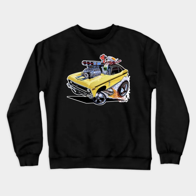 SUPER Nova 1970 Chevy Nova Crewneck Sweatshirt by vincecrain